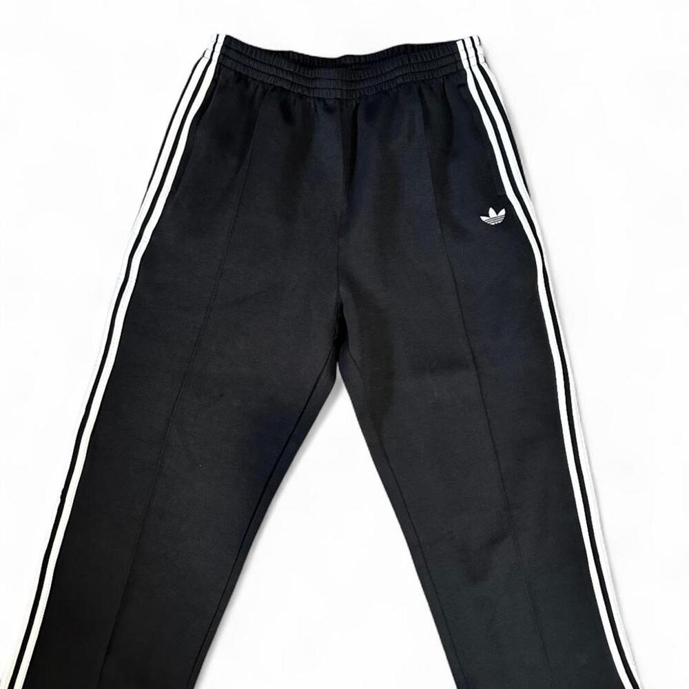 Adidas black track pants size